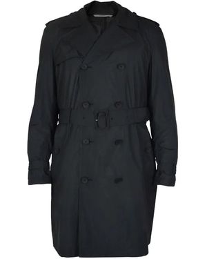 Valentino Garavani Button Closure Belted Trench Coat - Blue