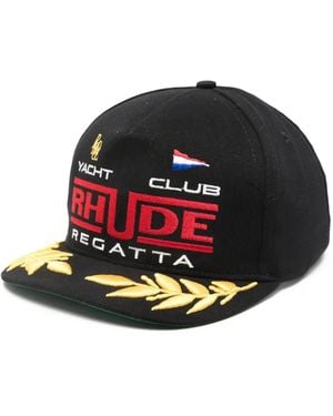 Rhude Casquette Regatta Club À Broderies - White