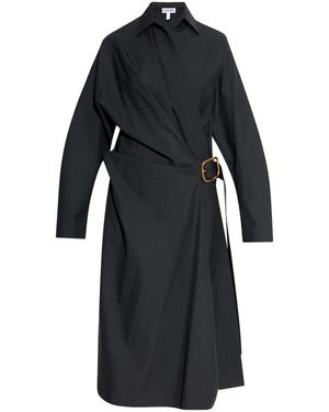 Loewe ベルテッド ドレス - ブラック