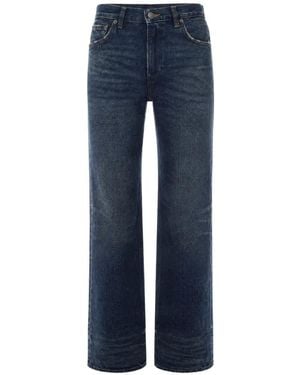 Haikure Faded Straight-Leg Jeans - Blue
