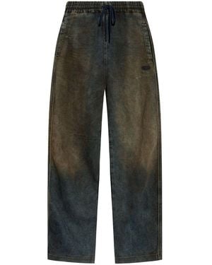 DIESEL D-Martians Distressed Track Trousers - Blue