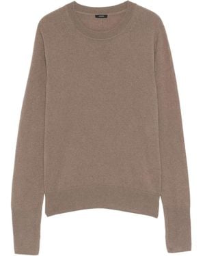 JOSEPH Round-Neck Sweater - Brown
