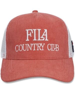Fila Cody Corduroy Mesh-Back Cap - Red