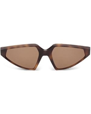 Sportmax Occhiali Da Sole Geometrici - Marrone