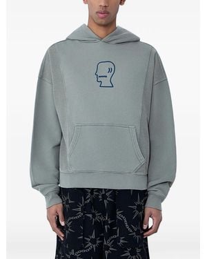 Brain Dead Sudadera con capucha y motivo gráfico - Gris