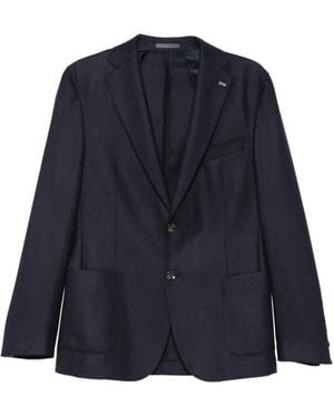 Alberto Gozzi Single-Breasted Blazer - Blue