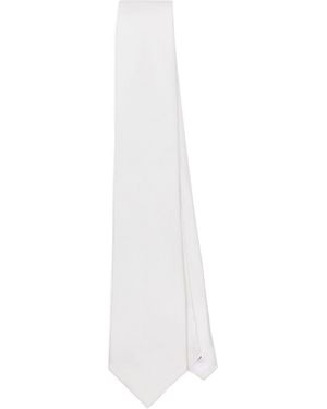 Fursac Silk-Satin Tie - White