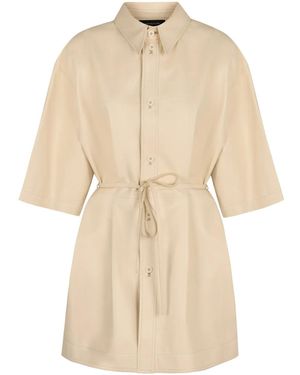 Fabiana Filippi Leather Shirt - Natural
