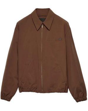 Prada Technical Fabric Blouson Jacket - Brown