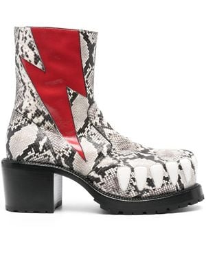 Walter Van Beirendonck Hyper Glam 75Mm Ankle Boots - Red