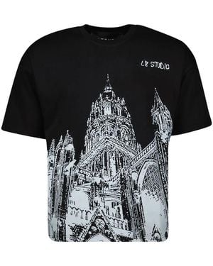 L8 Studio Cathédrale Printed T-Shirt - Black