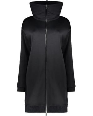 Herno High-collar zip coat - Negro