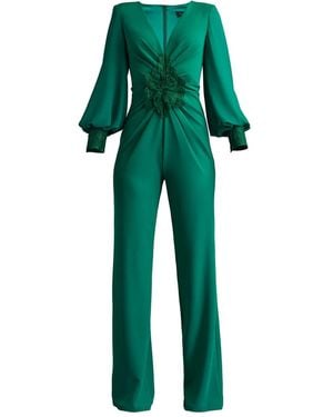 Tadashi Shoji Sahana Bishop Jumpsuit - Green
