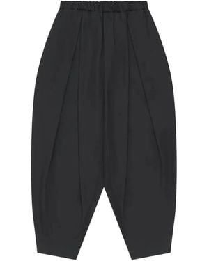 COMME DES GARÇON BLACK Pleated Tapered Pants - Gray