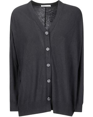 #MSM V-Neck Cardigan - Black