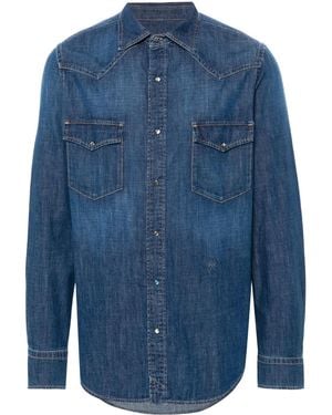 Jacob Cohen Camicia Denim Western - Blu