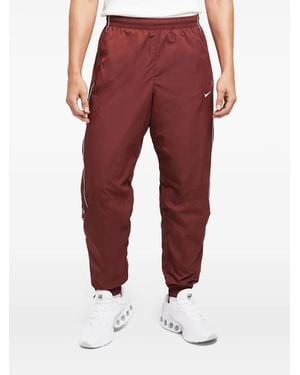 Nike Solo Swoosh Track Trousers - Red