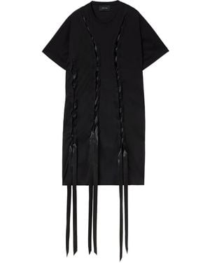 Simone Rocha Ribbon-Detail T-Shirt Dress - Black