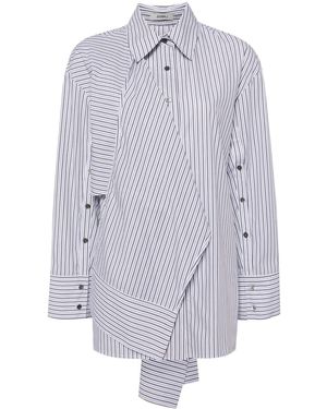 Goen.J Stripe-Print Cotton Shirt - Grey