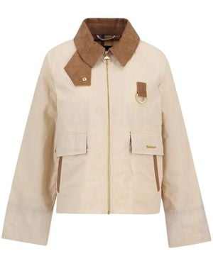 Barbour Spey Bomber Jacket - Natural