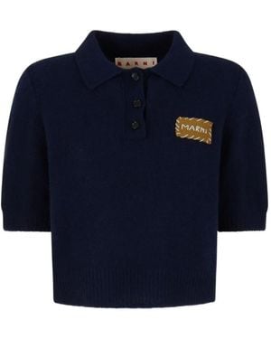 Marni Polo Jumper - Blue