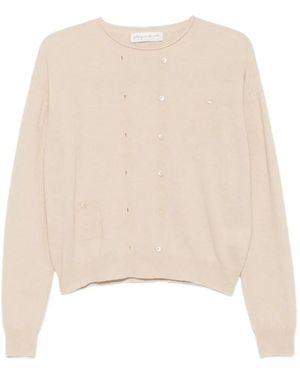 Phisique Du Role Button-Embellished Jumper - Natural