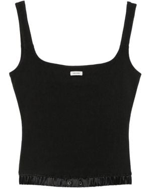 Entire studios Logo-Patch Top - Black