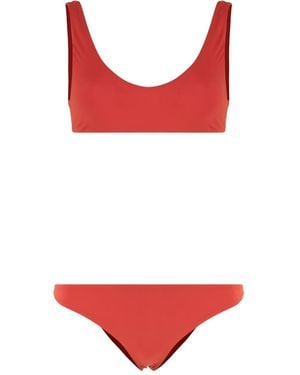 Lido Ottantauno Tie-Back Bandeau Bikini - Red