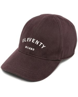 Eleventy Cappello Da Baseball Con Logo - Marrone