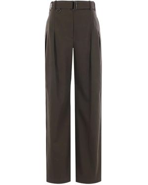 Burberry High-Waist-Hose mit Gürtel - Grau