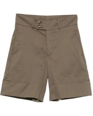 Berwich Nadine Double-Button Shorts - Green