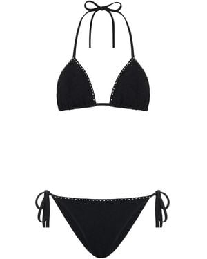 Hunza G Gina Swarovski Bikini - Black