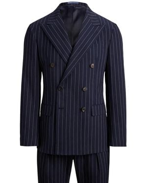 Polo Ralph Lauren Polo Tailored-Fit Pinstripe Twill Suit - Blue