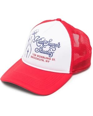 Kidsuper Puff-Print Trucker Hat - Pink