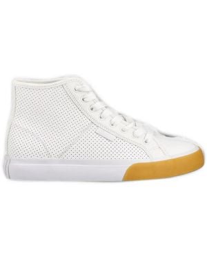 DC Shoes Manual Hi Perforated Trainers - White