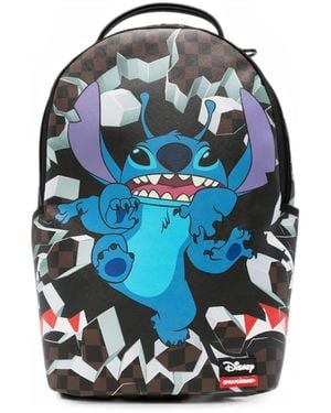 Sprayground X Disney Rucksack Mit Karo-Print - Blau