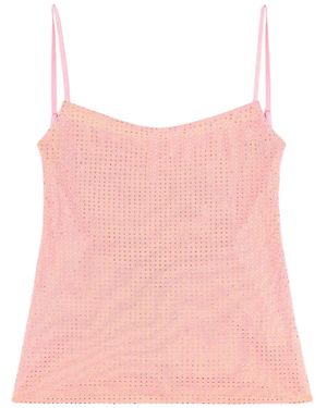 Area Crystal-Embellished Top - Pink