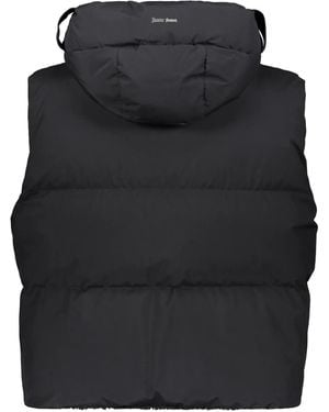 Herno Hooded Quilted Gilet - Black