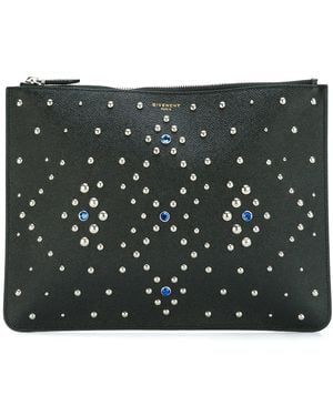 Givenchy Stud Embellished Clutch - Black