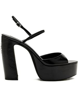 Naked Wolfe 100Mm Fire Platform Sandals - Black