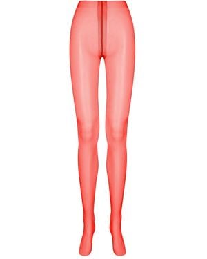 Maison Close Voile-Strumpfhose - Rot