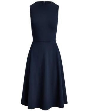 Ralph Lauren Sleeveless Princess-Seam Midi Dress - Blue