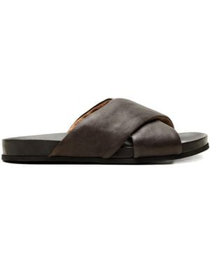Common Projects Leather Flat Sandals - Brown