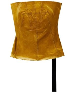 Rick Owens Zip-Fastening Top - Yellow
