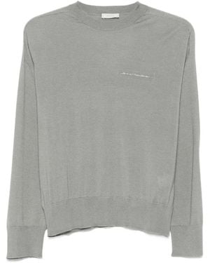Peserico T-Shirt À Ornements À Manches Longues - Gris