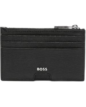 BOSS Zip-Top Cardholder - Black
