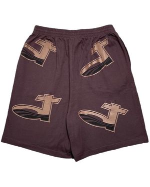 DENIM TEARS Dt Pique Shorts - Purple
