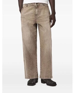AllSaints Raafi Washed Wide-Leg Jeans - Natural