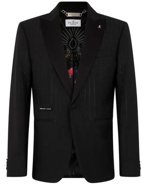 Philipp Plein Blazer Lord Fit Degrade Stones - Black