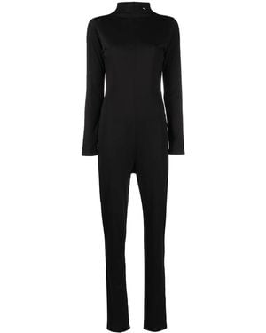 Raf Simons Funnel Neck Logo Jumpsuit - Black